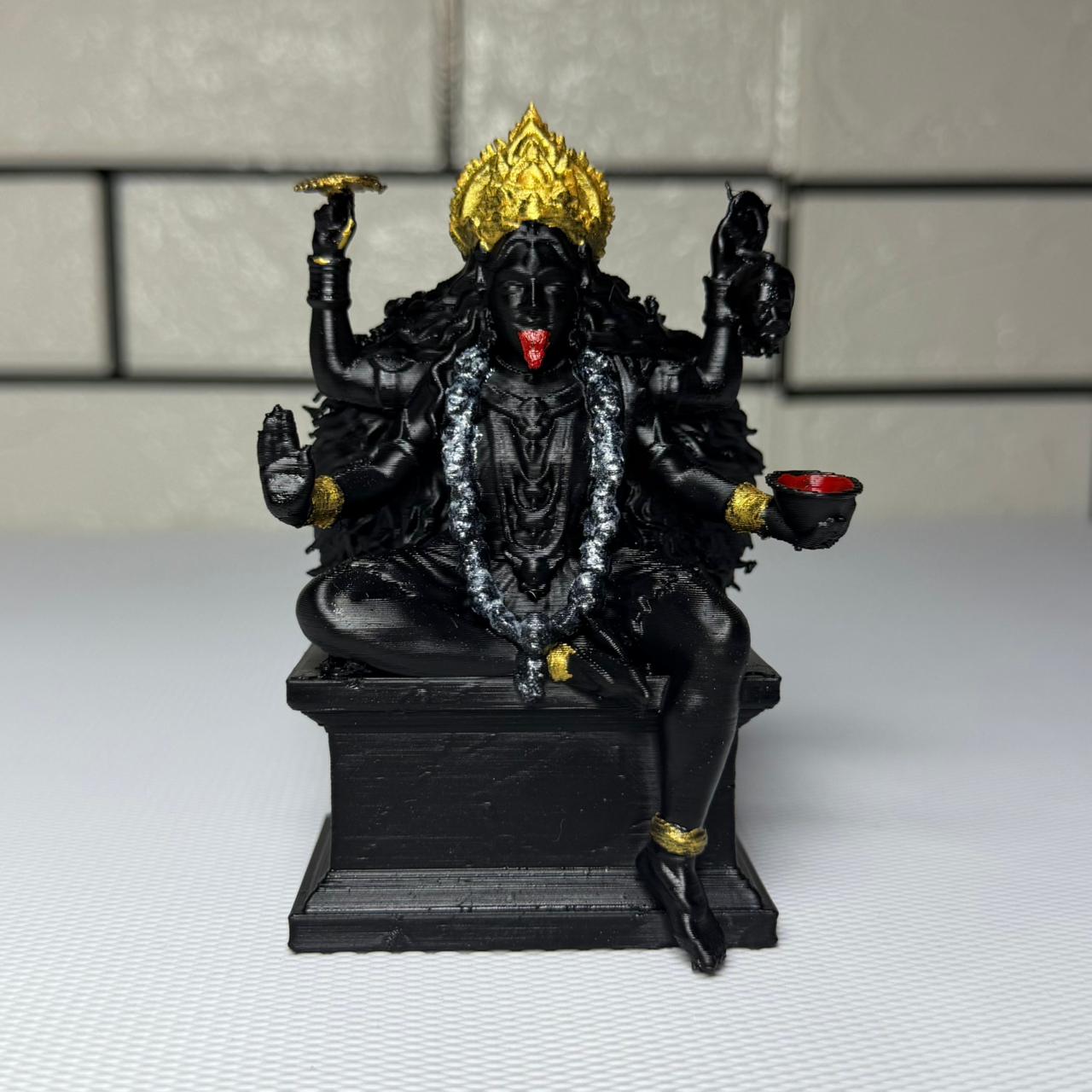 Kali Mata Aura Idol (Hand Painted)
