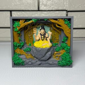 Meditating Mahadev 3D Art